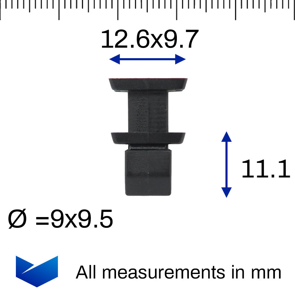 Push Fit Square Hole, Black - image 2