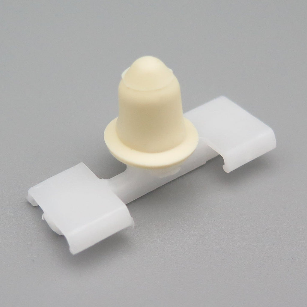 Side Body Moulding Clips, White with Rubber Grommet - image 3