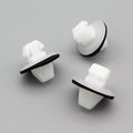 External Moulding Clip with Washer, White