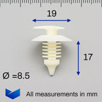 Fir Tree Trim Panel Clip - image 2