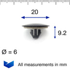 Insulation Clip, Black with Grey Seal - image 2
