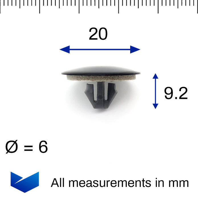 Insulation Clip, Black with Grey Seal - image 2