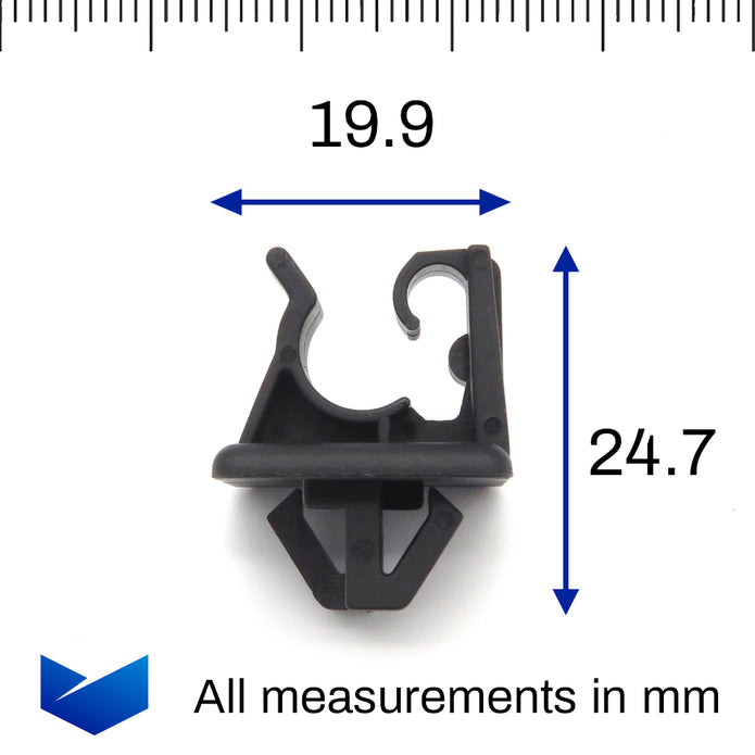 Bonnet Support Rod Clip, Black - image 2