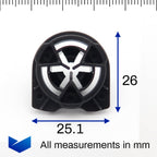 Door Card & Panel Mounting Clips, Black - image 2