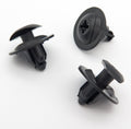 Push Fit Plastic Clip, 8mm Hole, Black