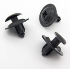 Push Fit Plastic Clip, 8mm Hole, Black