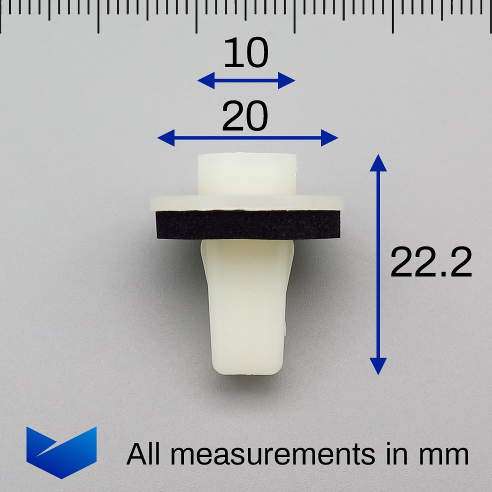 Screw Grommet, White with Seal - image 2