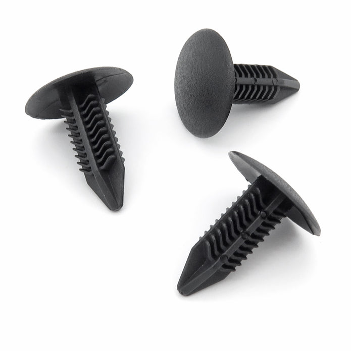 Fir Tree Clip, 6mm Hole, Black
