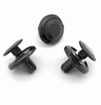 7mm Plastic Push Fit Rivet, Black