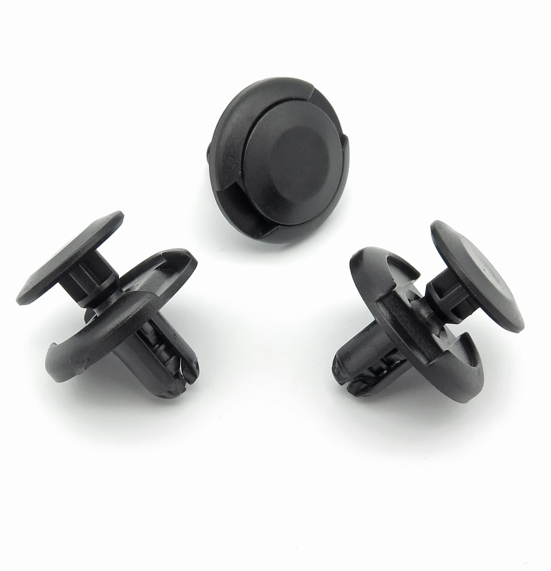 7mm Plastic Push Fit Rivet, Black