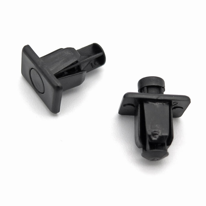 Push Fit Plastic Rivet, Rectangular Collar, Black - image 3