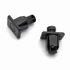 Push Fit Plastic Rivet, Rectangular Collar, Black - image 3