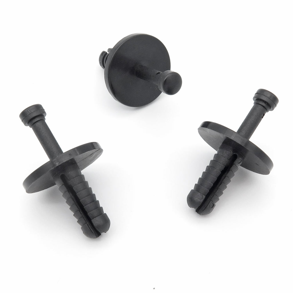 Push Fit Plastic Rivet, Black