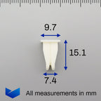 Screw Grommet, White - image 2