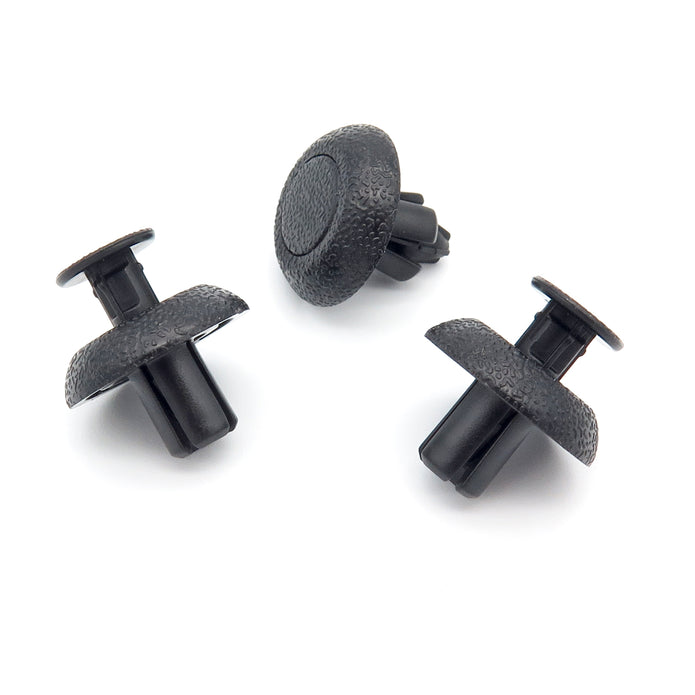 7mm Push Fit Plastic Rivet, Black