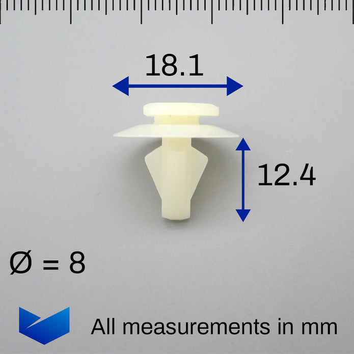 Trim Moulding Clip, White - image 2