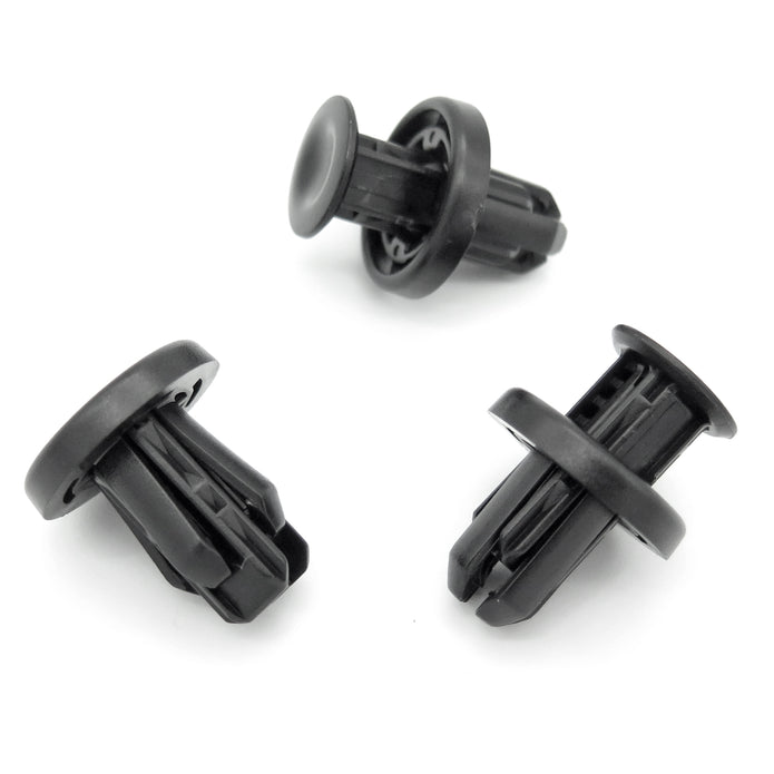 Plastic Push Fit Rivet, 10mm Hole, Black