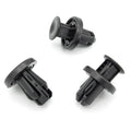 Plastic Push Fit Rivet, 10mm Hole, Black