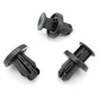 Plastic Push Fit Rivet, 10mm Hole, Black