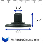 Plastic Nut for Insulation & Heat Shields - image 2