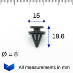 Trim Moulding Clips, Black - image 2