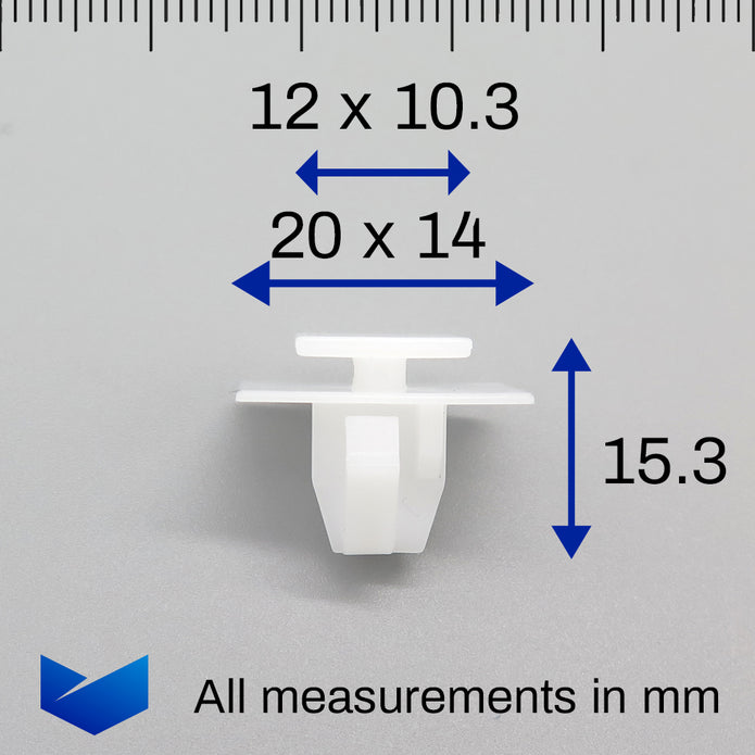 Trim Moulding Clip, White - image 2
