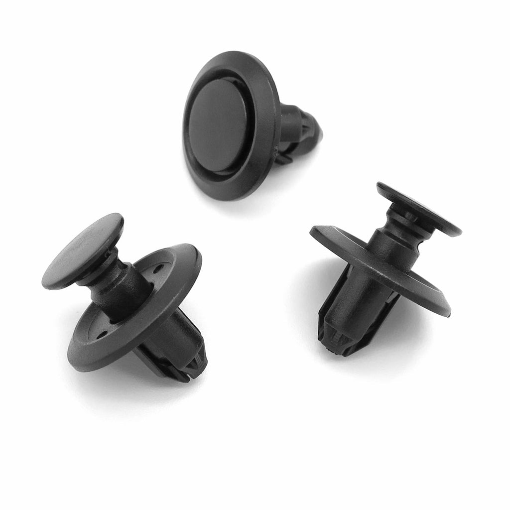 8mm Push Fit Plastic Rivet, Black