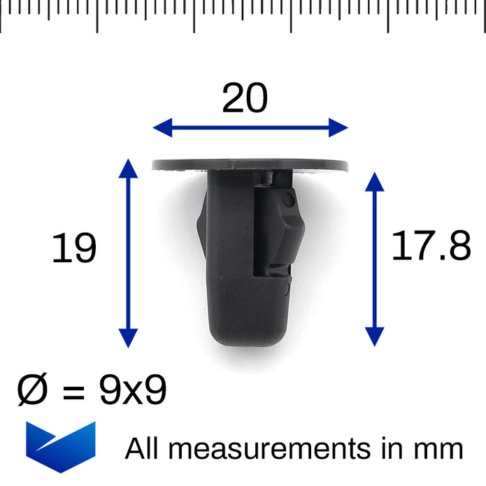 Plastic Clip, Black - image 2