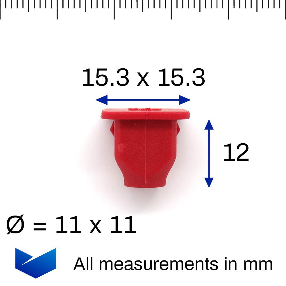 Screw Grommet, Red - image 2