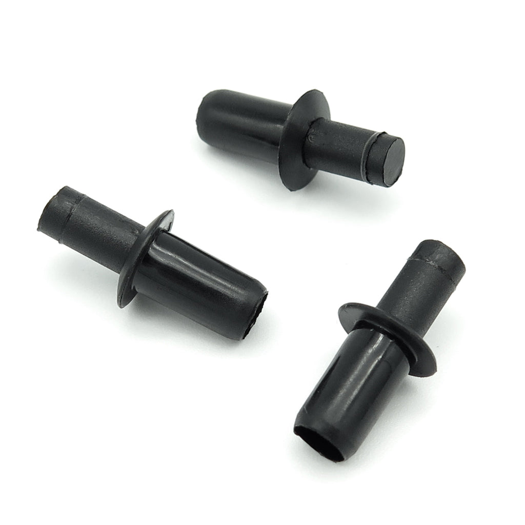 6mm Push Pin Expanding Plastic Rivet, Black