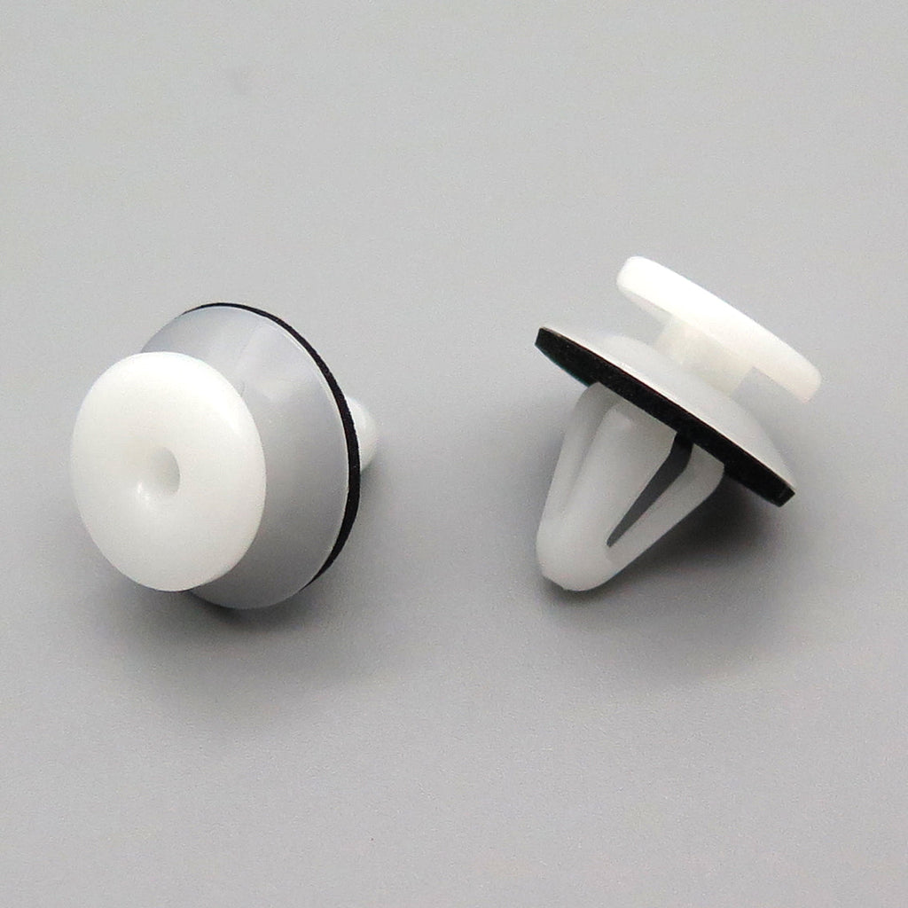 Trim Moulding Clip, White with Washer - image 3