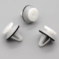 Trim Moulding Clip, White with Washer