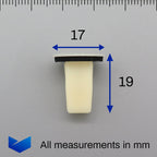 Screw Grommet, White with Seal - image 2