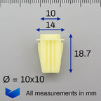 Screw Grommet, Yellow - image 2