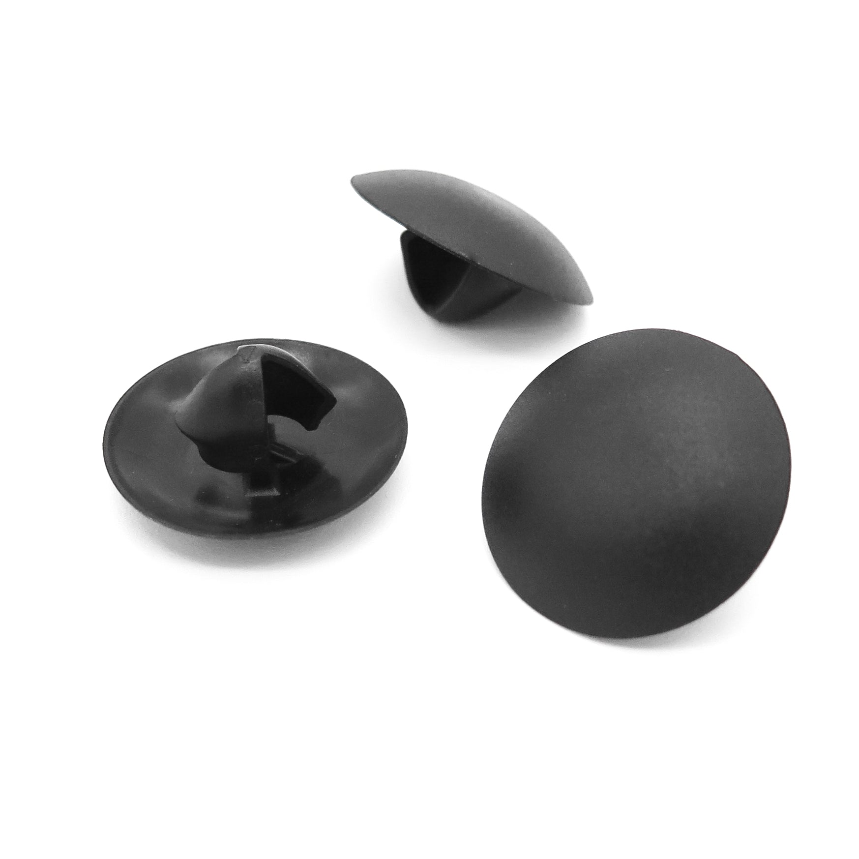 Button Clip, 21mm Head, Black