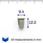 Screw Grommet / Locknut, Grey - image 2