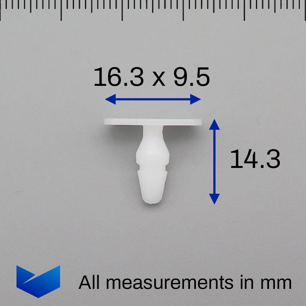 Trim Moulding Retainer Clip, White - image 2
