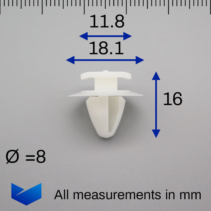 Trim Moulding Clip, White - image 2
