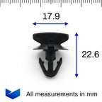 Wheel Arch Lining Clip, Black - image 2