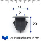 Insert Plug Retainer, Grey - image 2