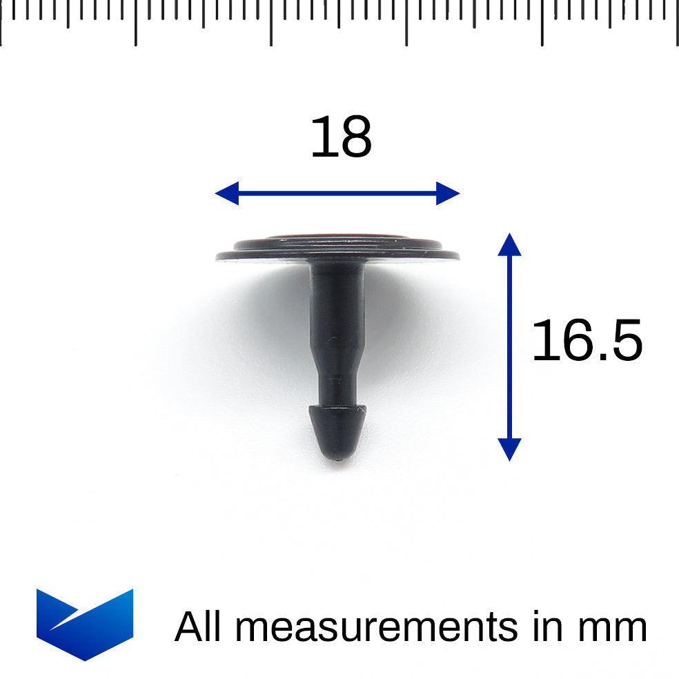 Push Insert Clip, Black - image 2