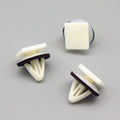 Hidden Trim Moulding Clip, White with Washer