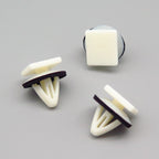 Hidden Trim Moulding Clip, White with Washer