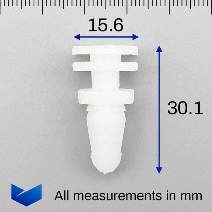 Moulding Clip, White - image 2
