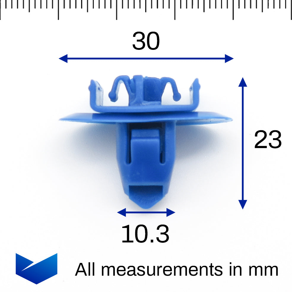 Moulding Clip, Blue - image 2