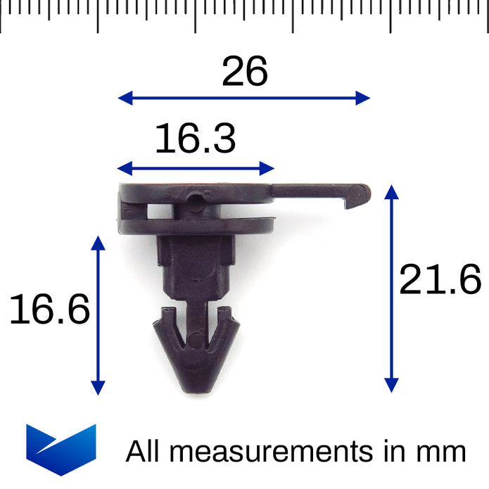 Exterior Moulding Clip, Black - image 2