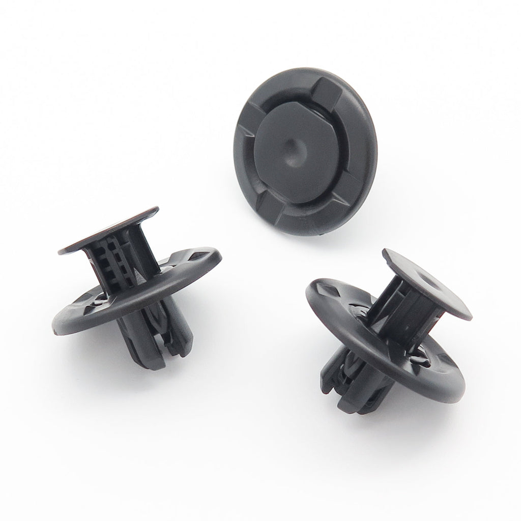 Push Fit Plastic Rivet, 10mm Hole, Black