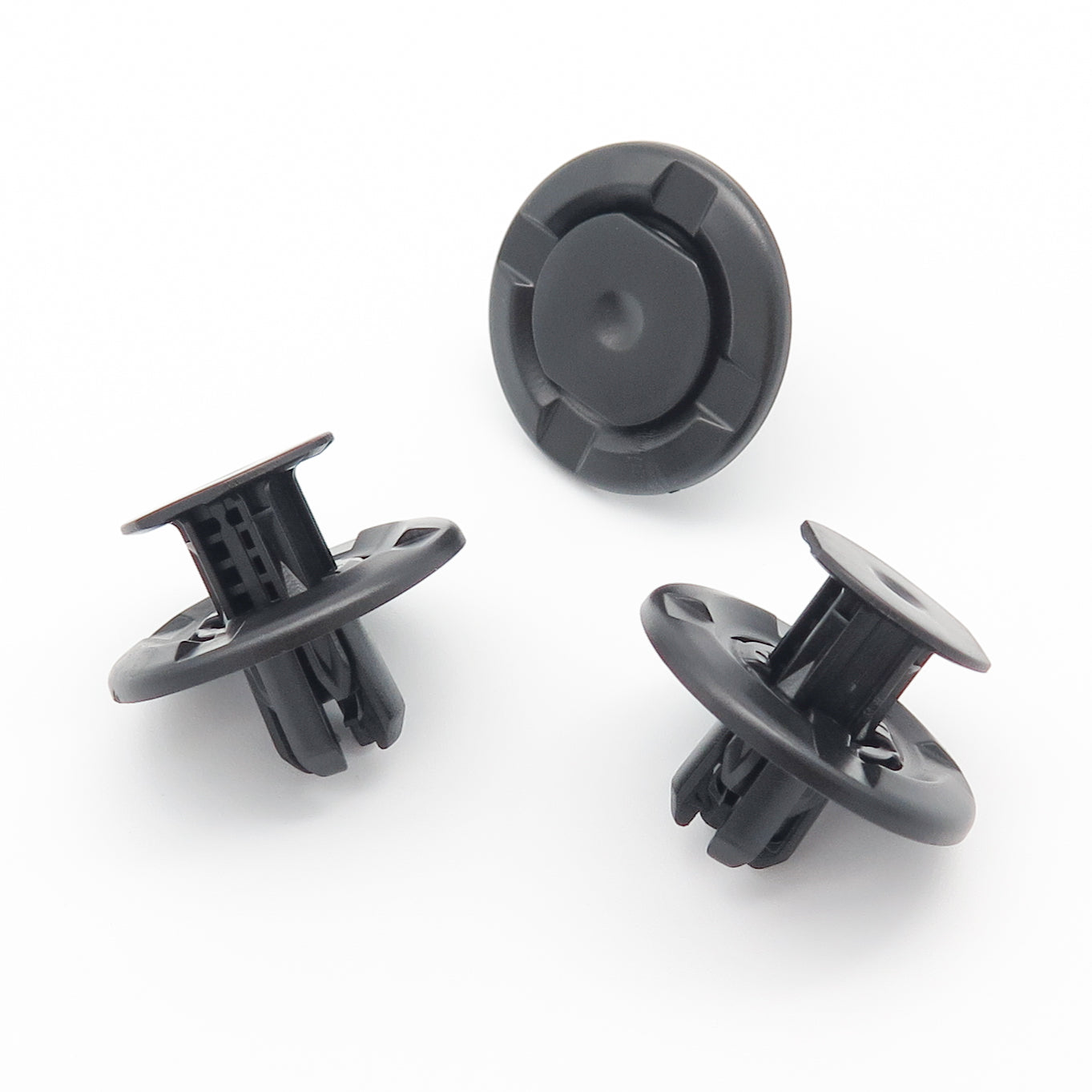 Push Fit Plastic Rivet, 10mm Hole, Black