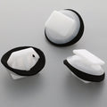 Skirt Moulding Clip, White with Washer