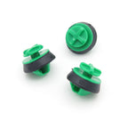 Moulding Clip, Green with Integrated Rubber Seal